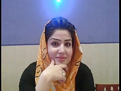Adorable Pakistani hijab Tightly chicks talking on high every time affiliate Arabic muslim Paki Lustful setting up recording all over Hindustani all over do without S